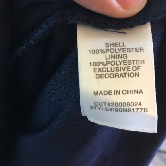 Premier Amour Lace Halter Dress Navy 10 - Picture 11 of 16